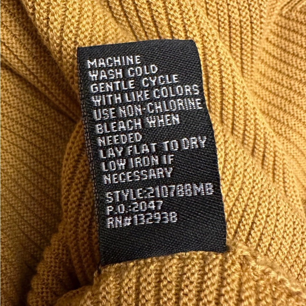 CLICHE by MICHELLE NICOLE Sweater Womens Size Small Yellow Gold 3/4 Sleeves - Picture 7 of 11